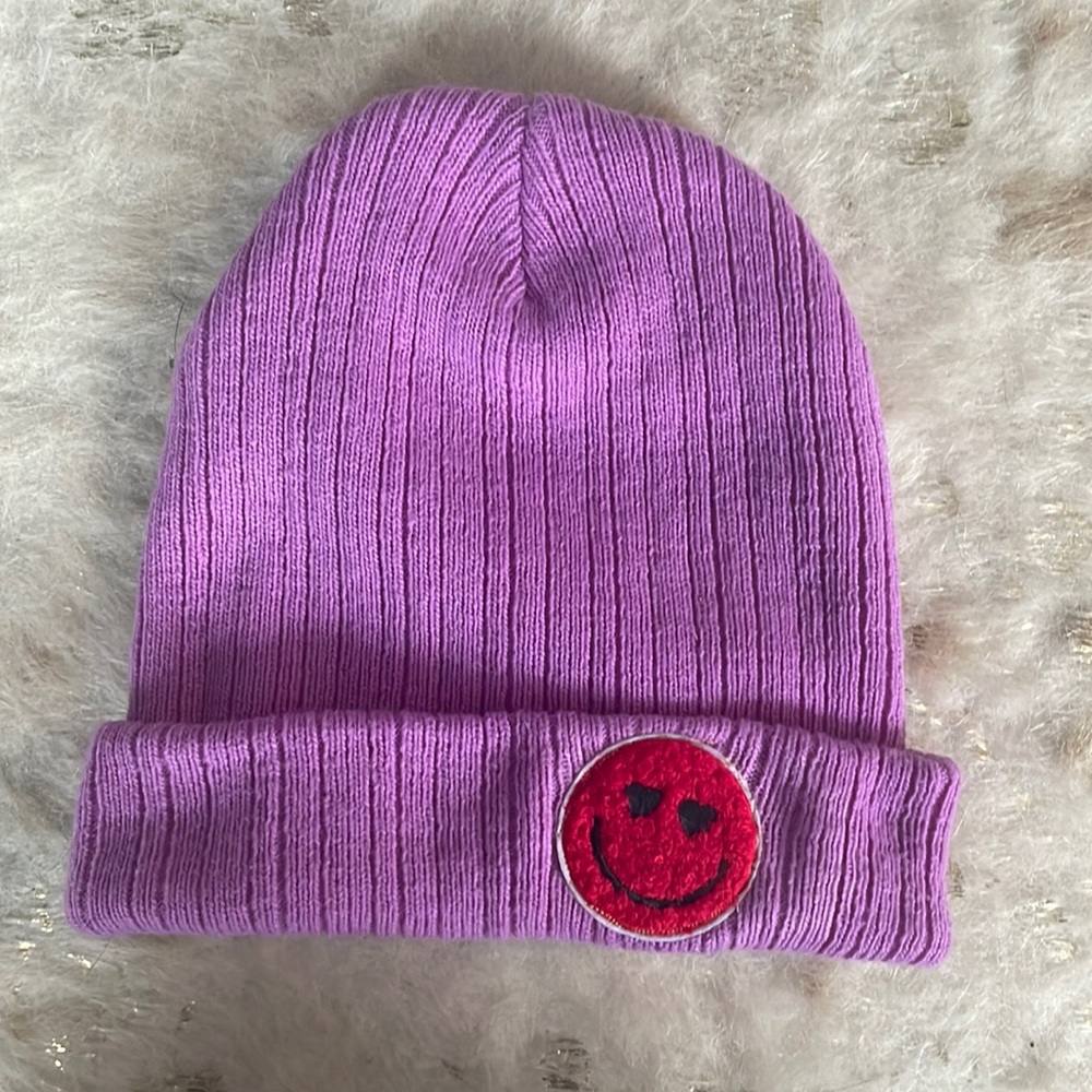 Smiley face beanie